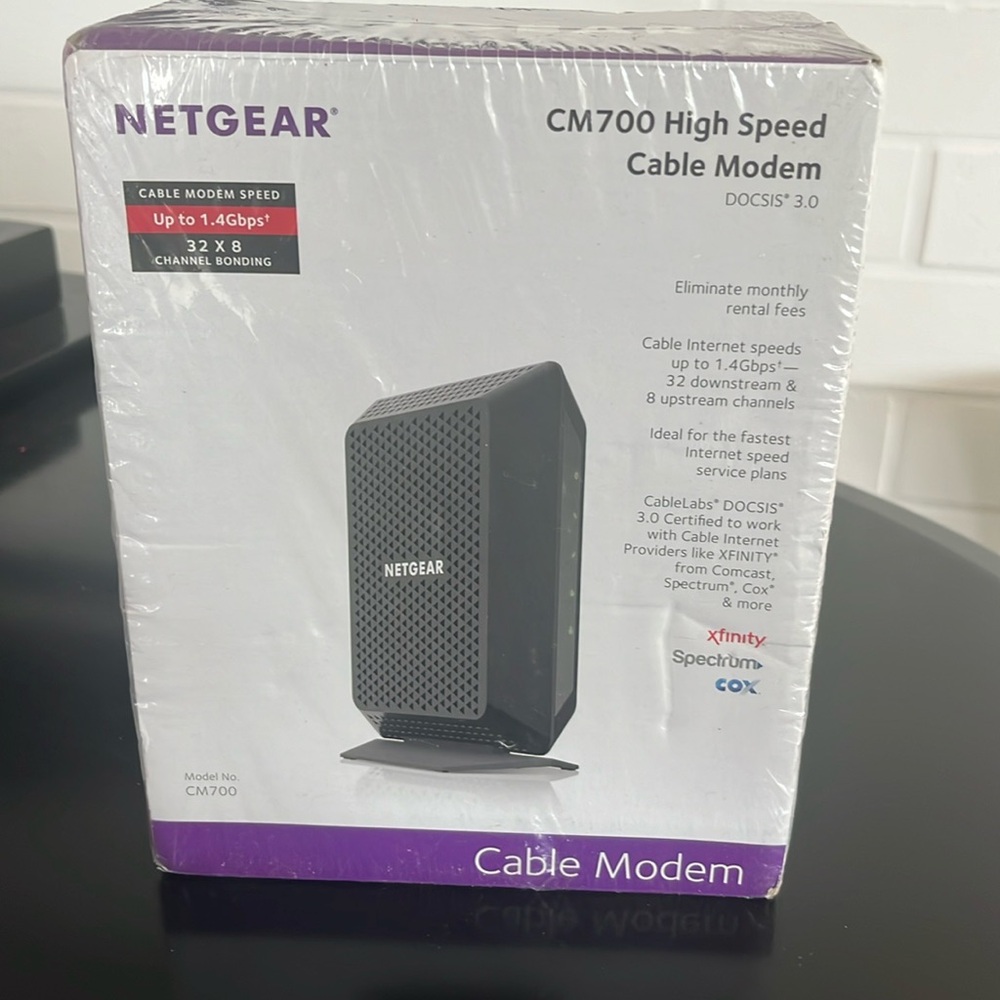 New in Box Netgear CM700 High Speed cable modem
